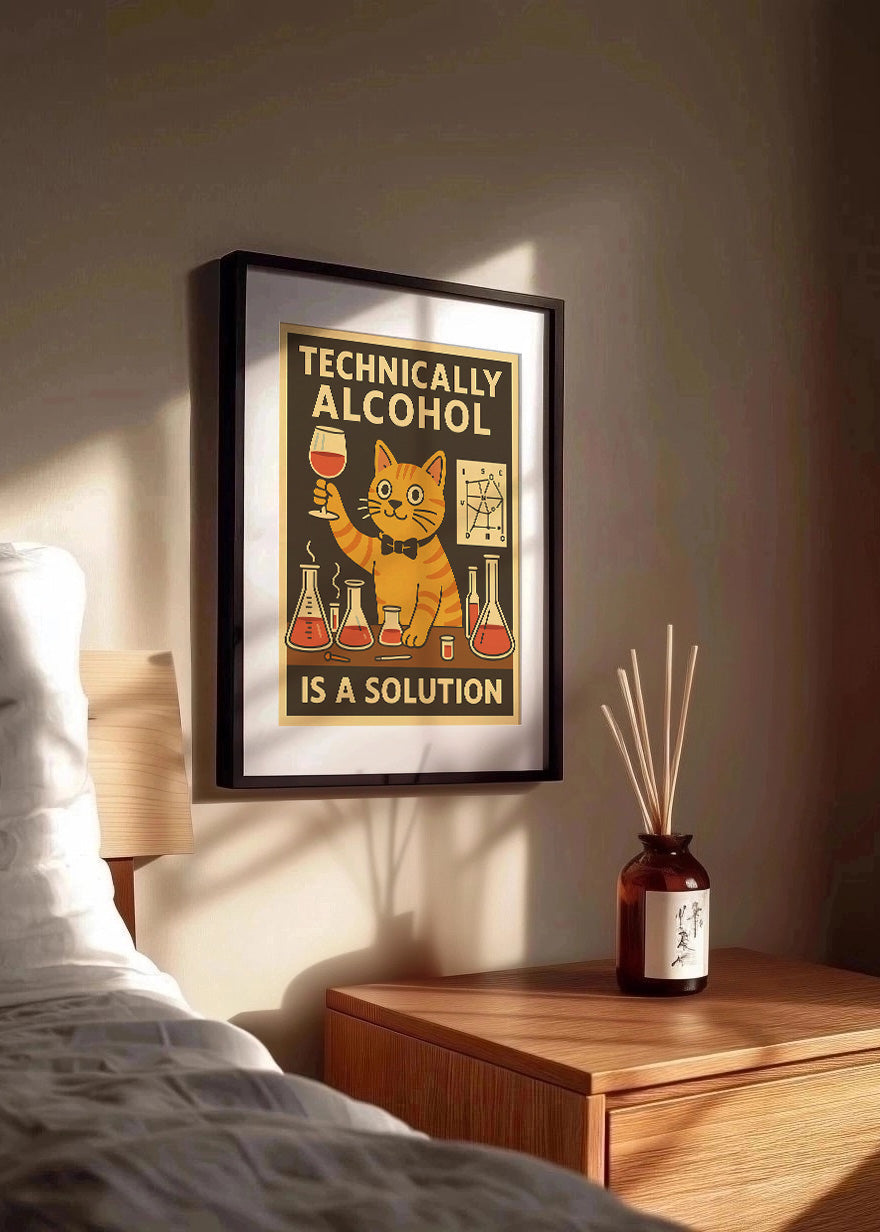 Cuadro El alcohol es una solución
