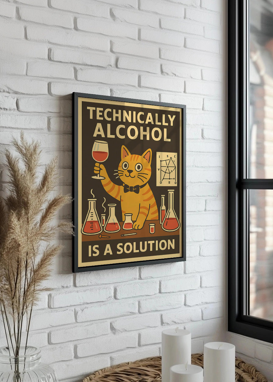 Cuadro El alcohol es una solución