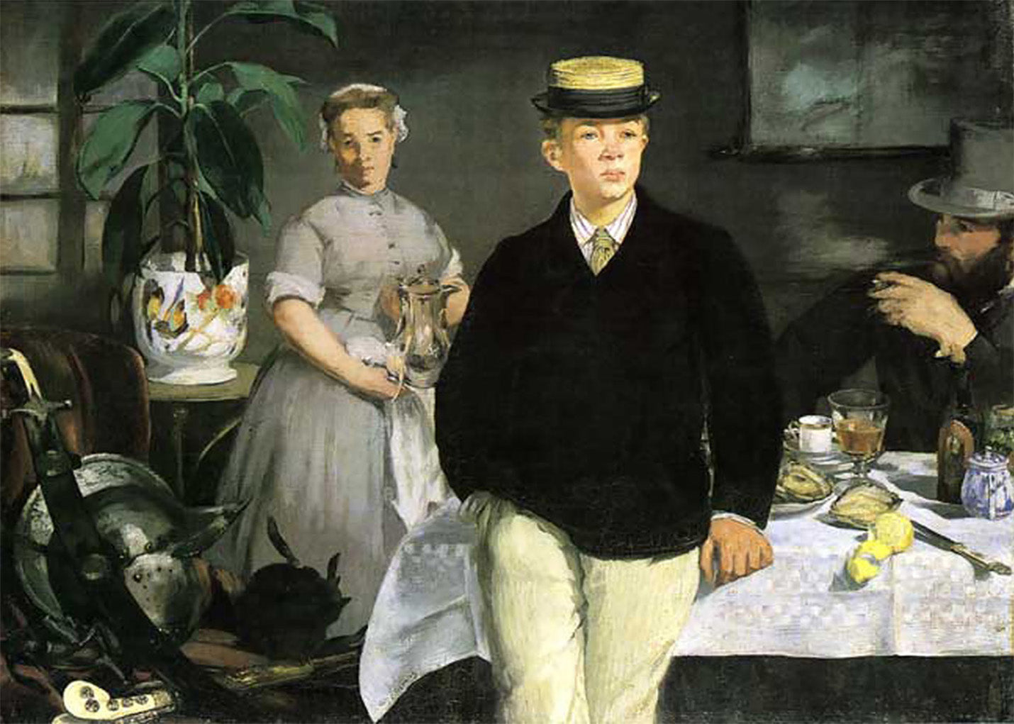 Cuadro El almuerzo en el estudio (Edouard Manet)