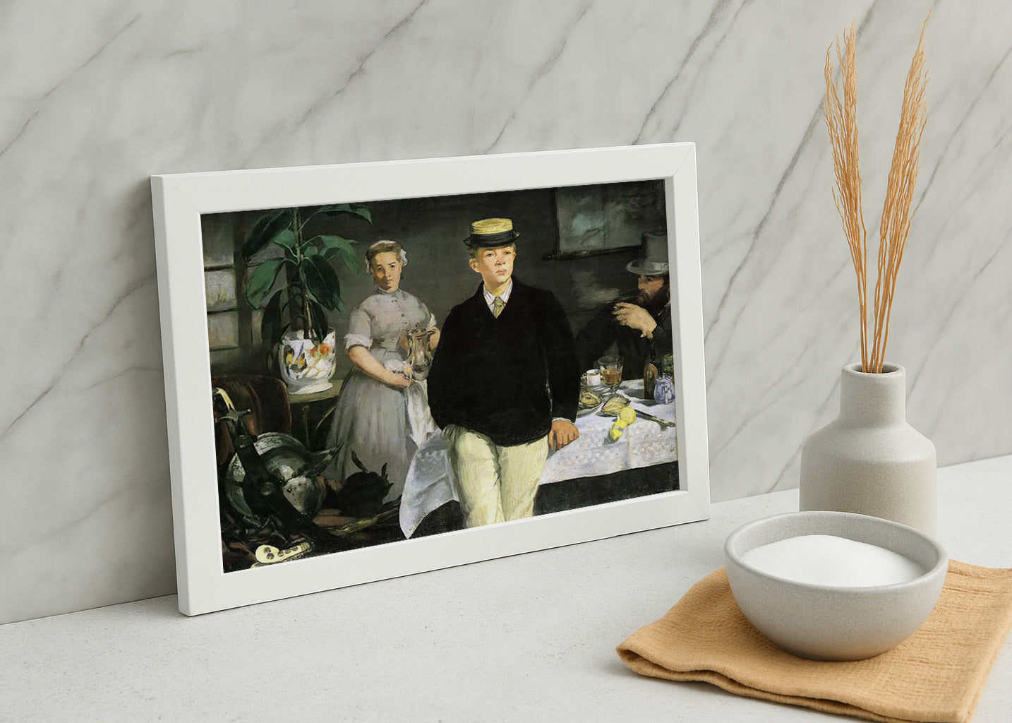 Cuadro El almuerzo en el estudio (Edouard Manet)