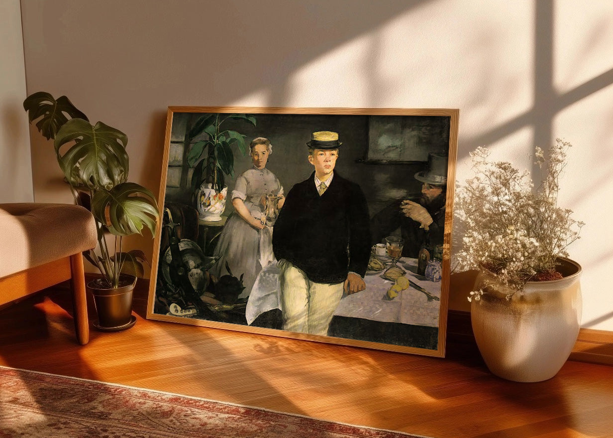Cuadro El almuerzo en el estudio (Edouard Manet)