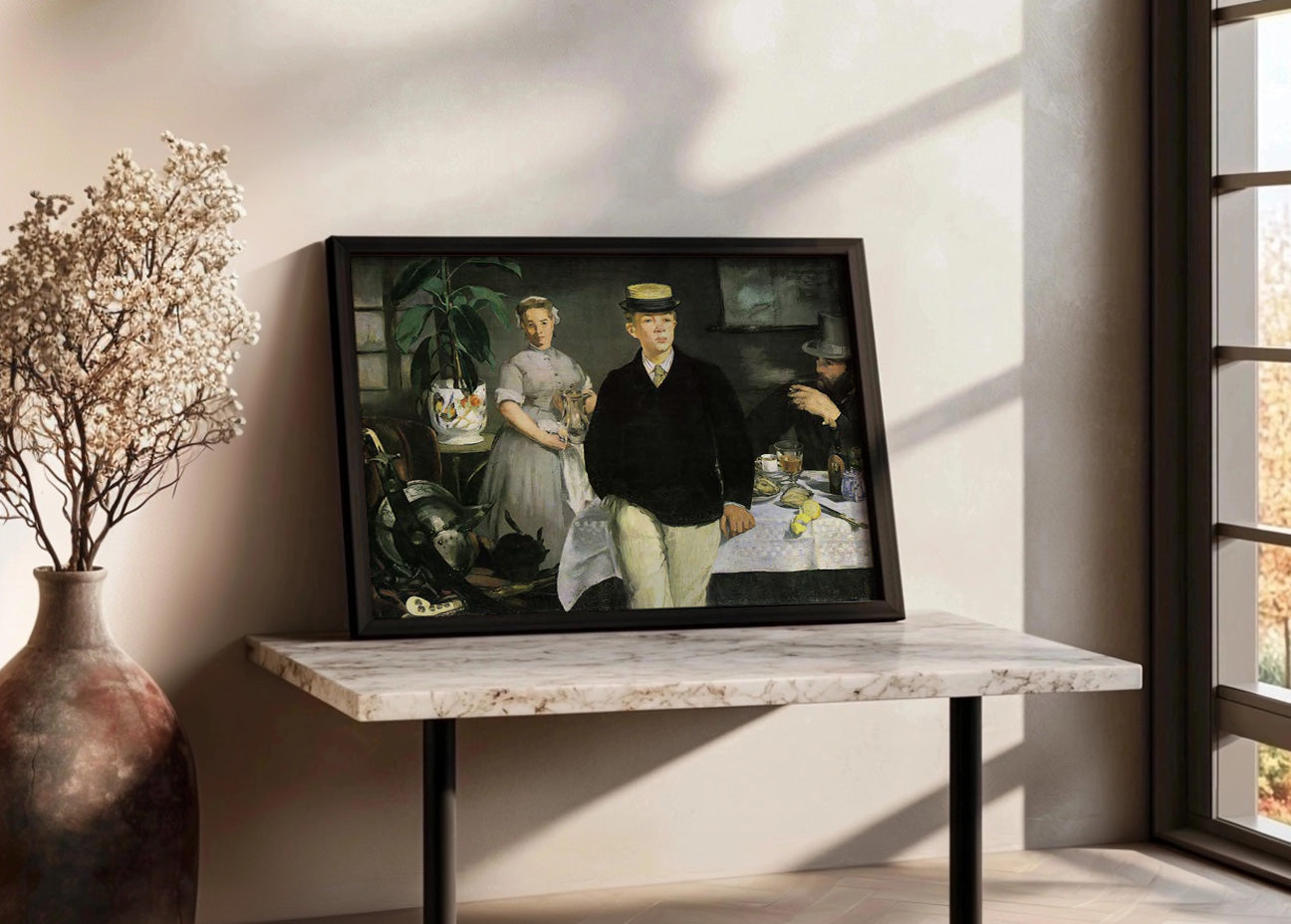 Cuadro El almuerzo en el estudio (Edouard Manet)