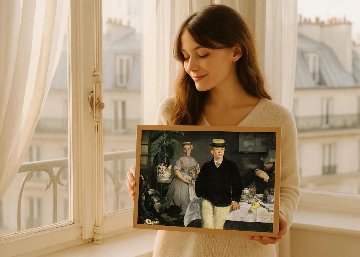 Cuadro El almuerzo en el estudio (Edouard Manet)