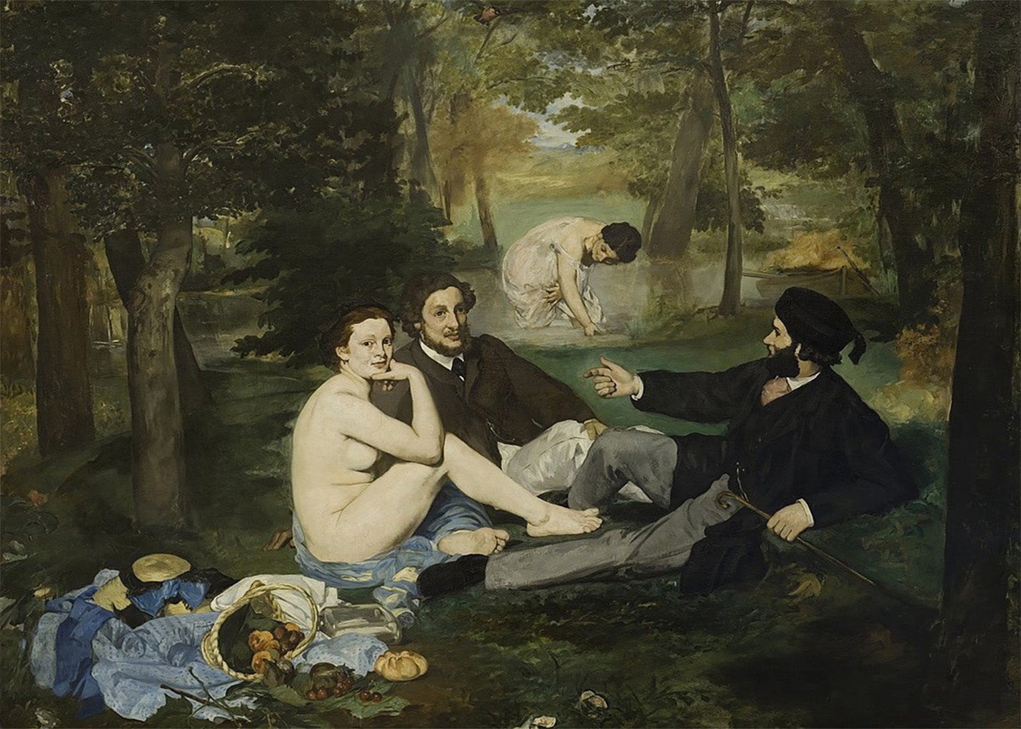 Cuadro El almuerzo sobre la hierba (Edouard Manet)