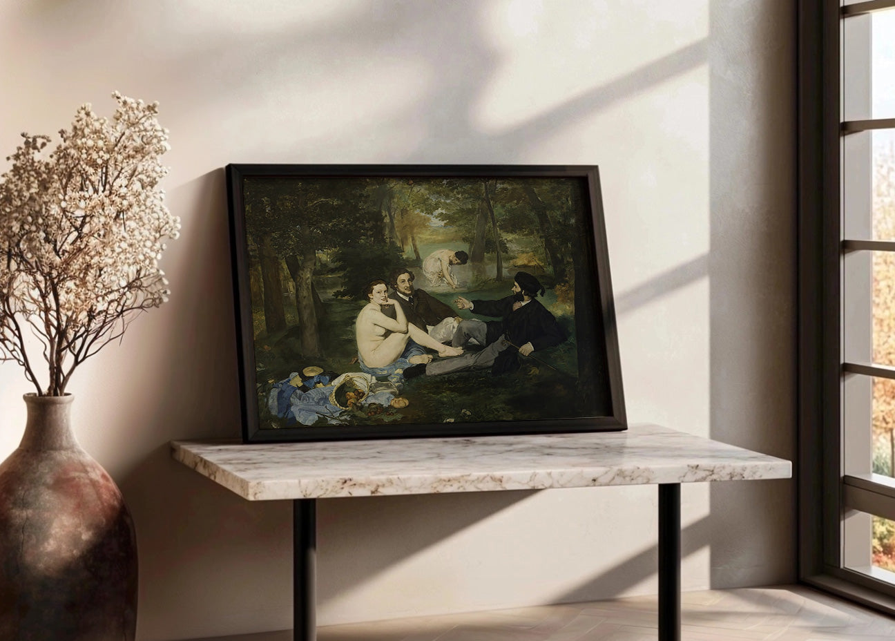 Cuadro El almuerzo sobre la hierba (Edouard Manet)