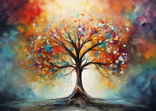 Cuadro El árbol de la vida plena