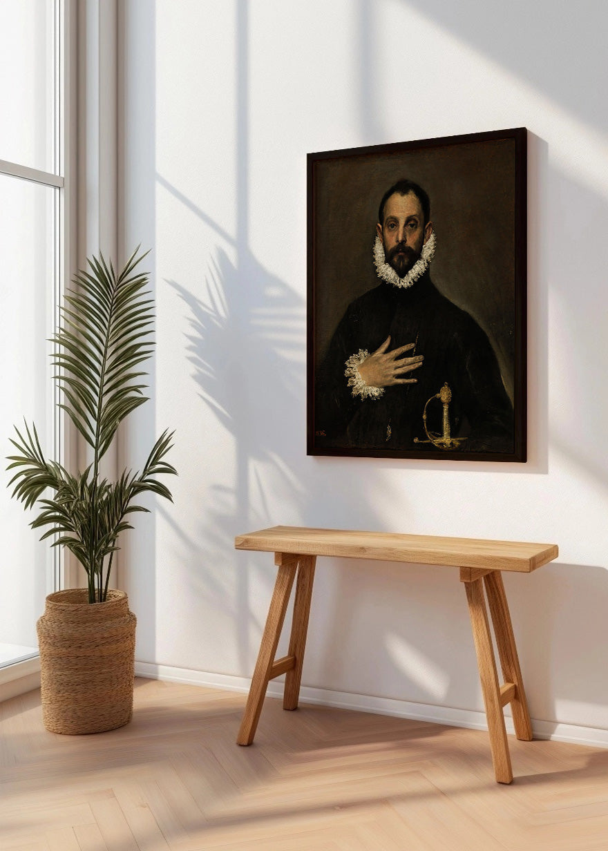 Cuadro El caballero de la mano en el pecho (El Greco)