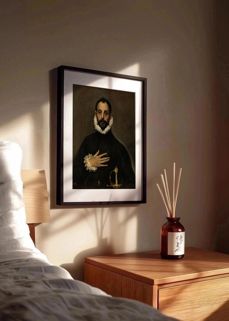 Cuadro El caballero de la mano en el pecho (El Greco)