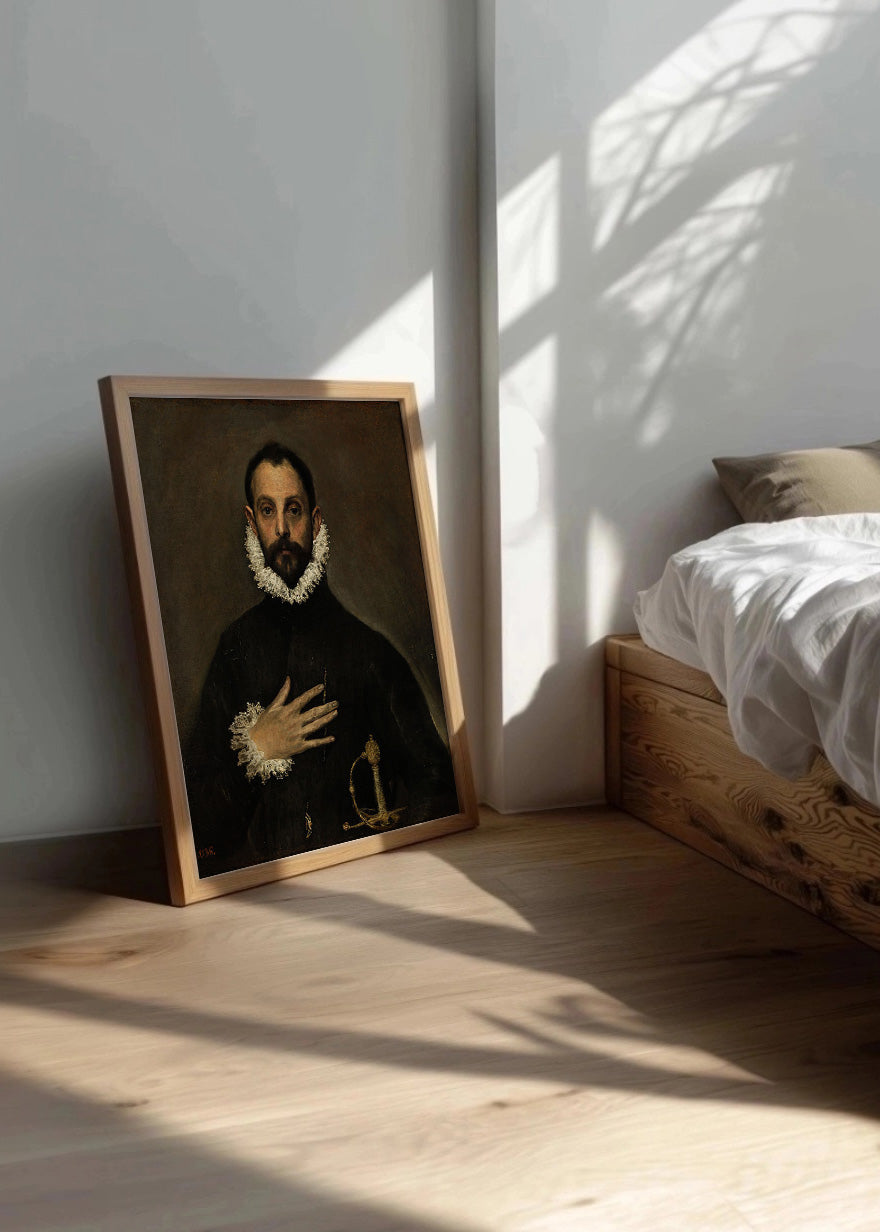 Cuadro El caballero de la mano en el pecho (El Greco)