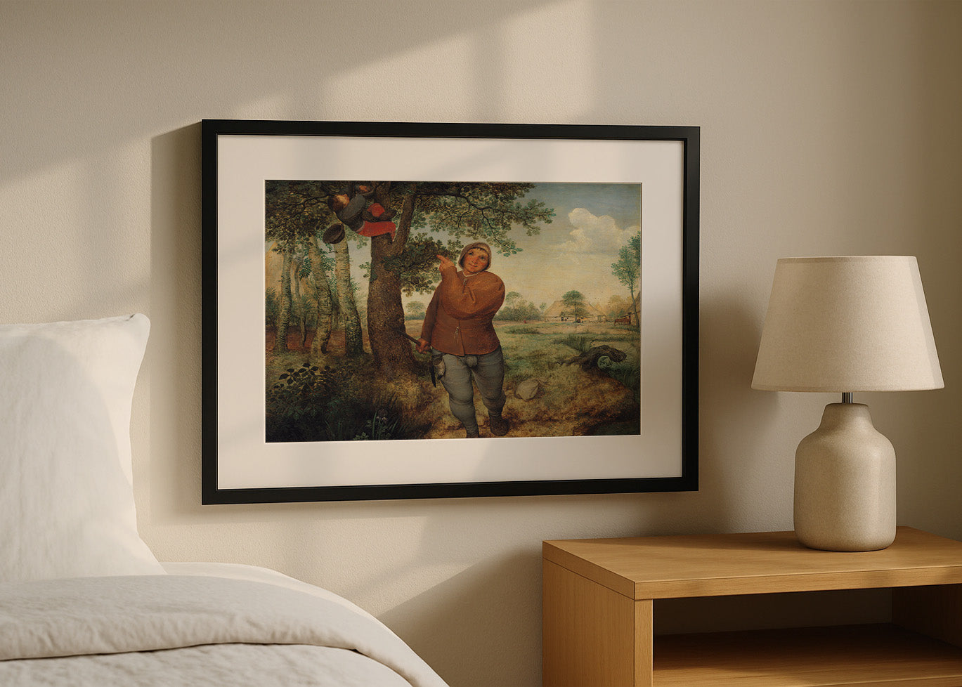 Cuadro El campesino y el nido de pájaros (Pieter Bruegel el Viejo)