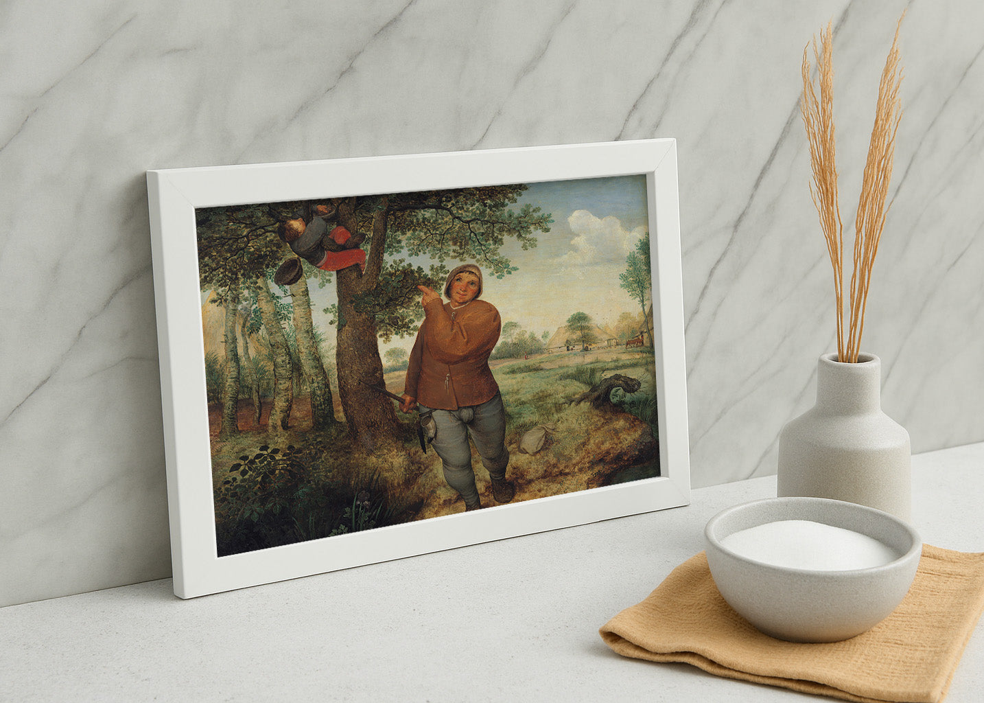 Cuadro El campesino y el nido de pájaros (Pieter Bruegel el Viejo)