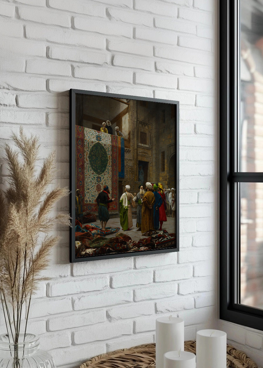 Cuadro El comerciante de alfombras (Jean-León Gerome)