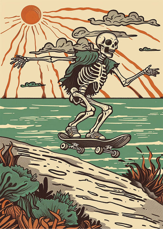 Cuadro Esqueleto veraniego