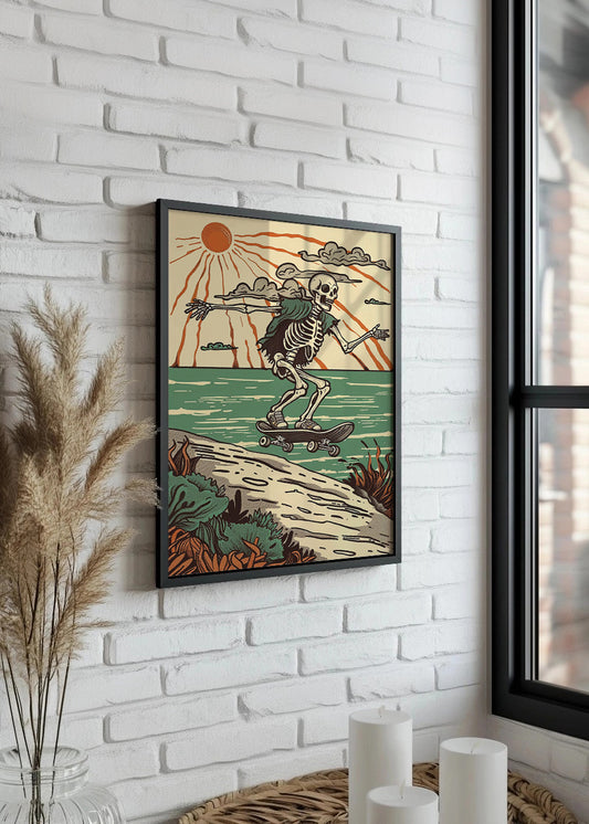Cuadro Esqueleto veraniego