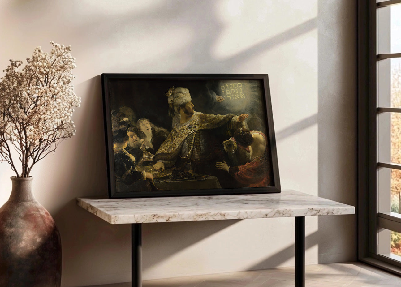 Cuadro El festín de Baltasar (Rembrandt)
