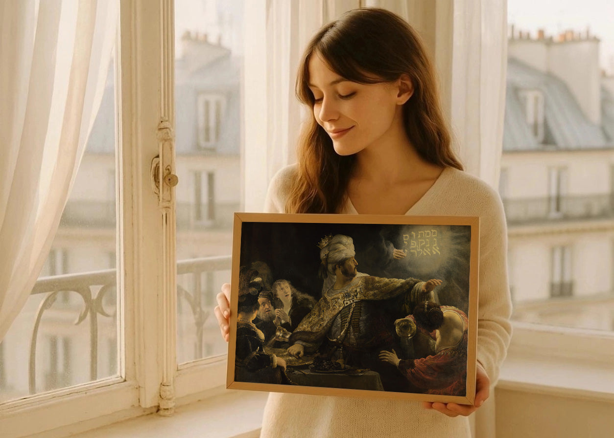 Cuadro El festín de Baltasar (Rembrandt)