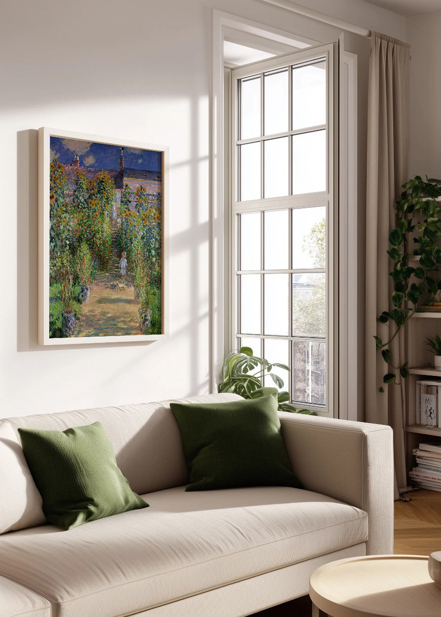 Cuadro El jardín de Monet en Vétheuil (Claude Monet)