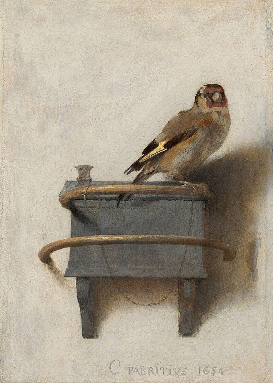 Cuadro El jilguero (Carel Fabritius)