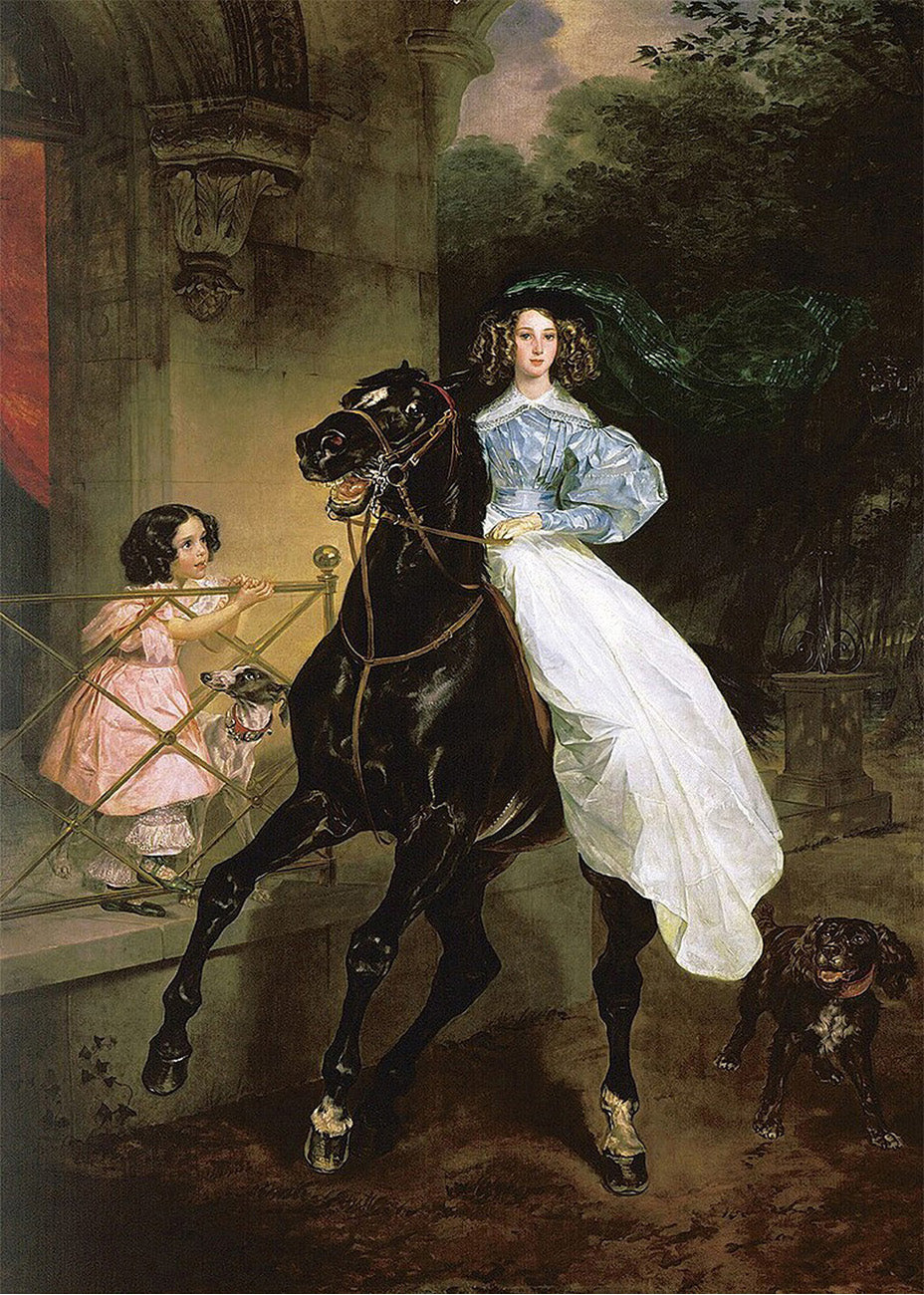 Cuadro El jinete (Karl Bryullov)