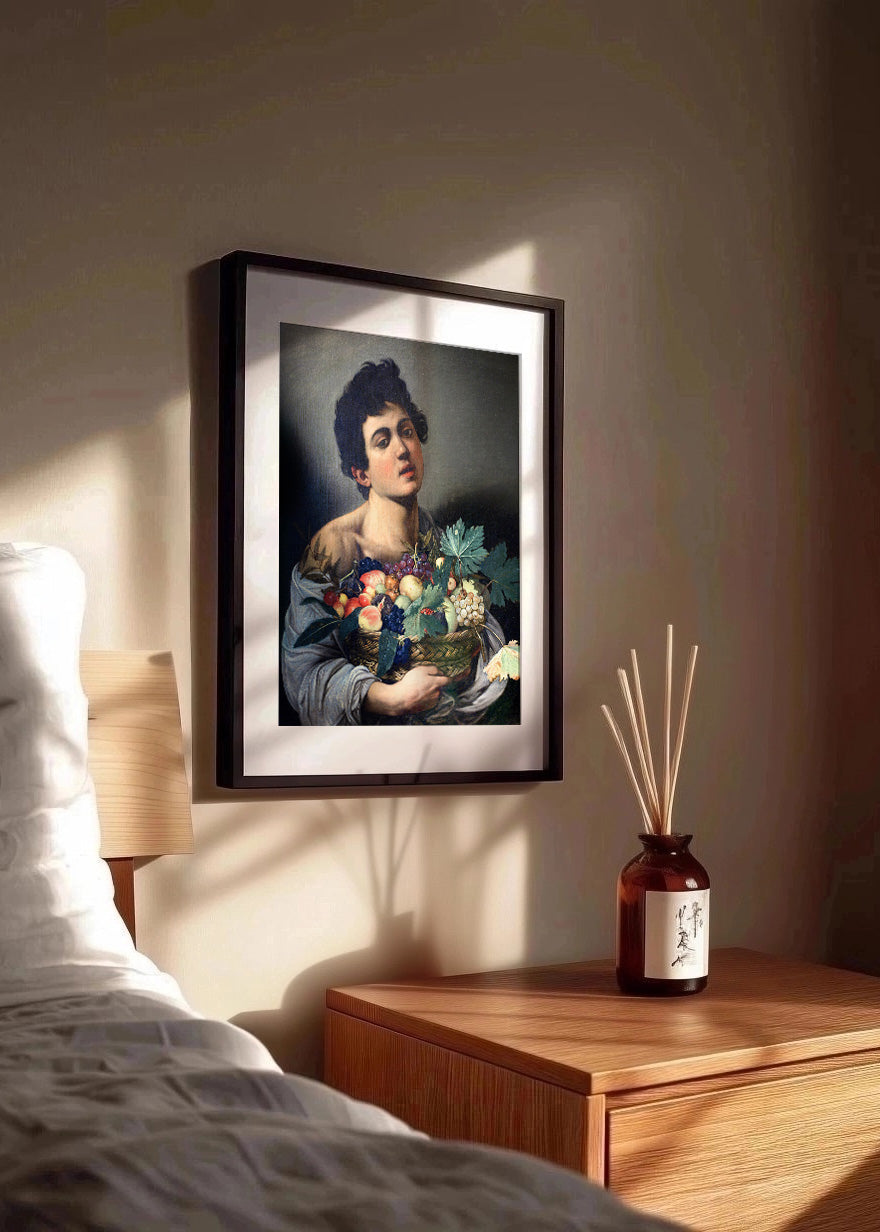 Cuadro El joven con la cesta de frutas (Caravaggio)
