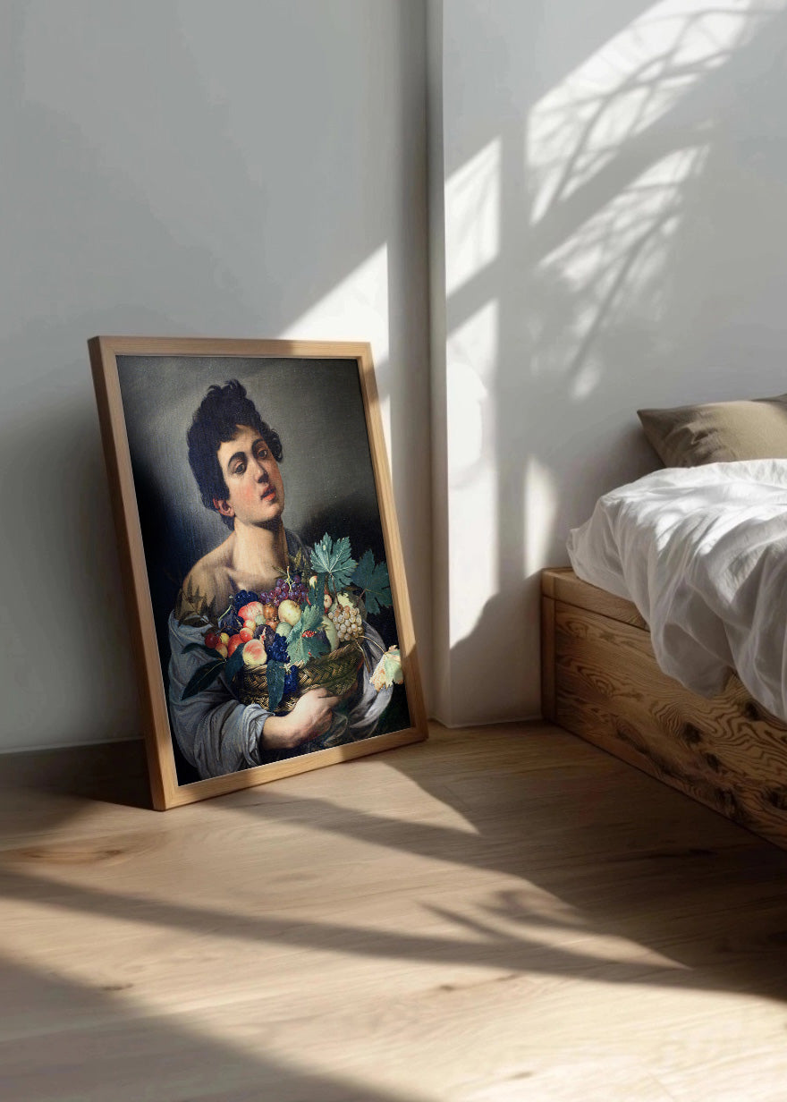 Cuadro El joven con la cesta de frutas (Caravaggio)