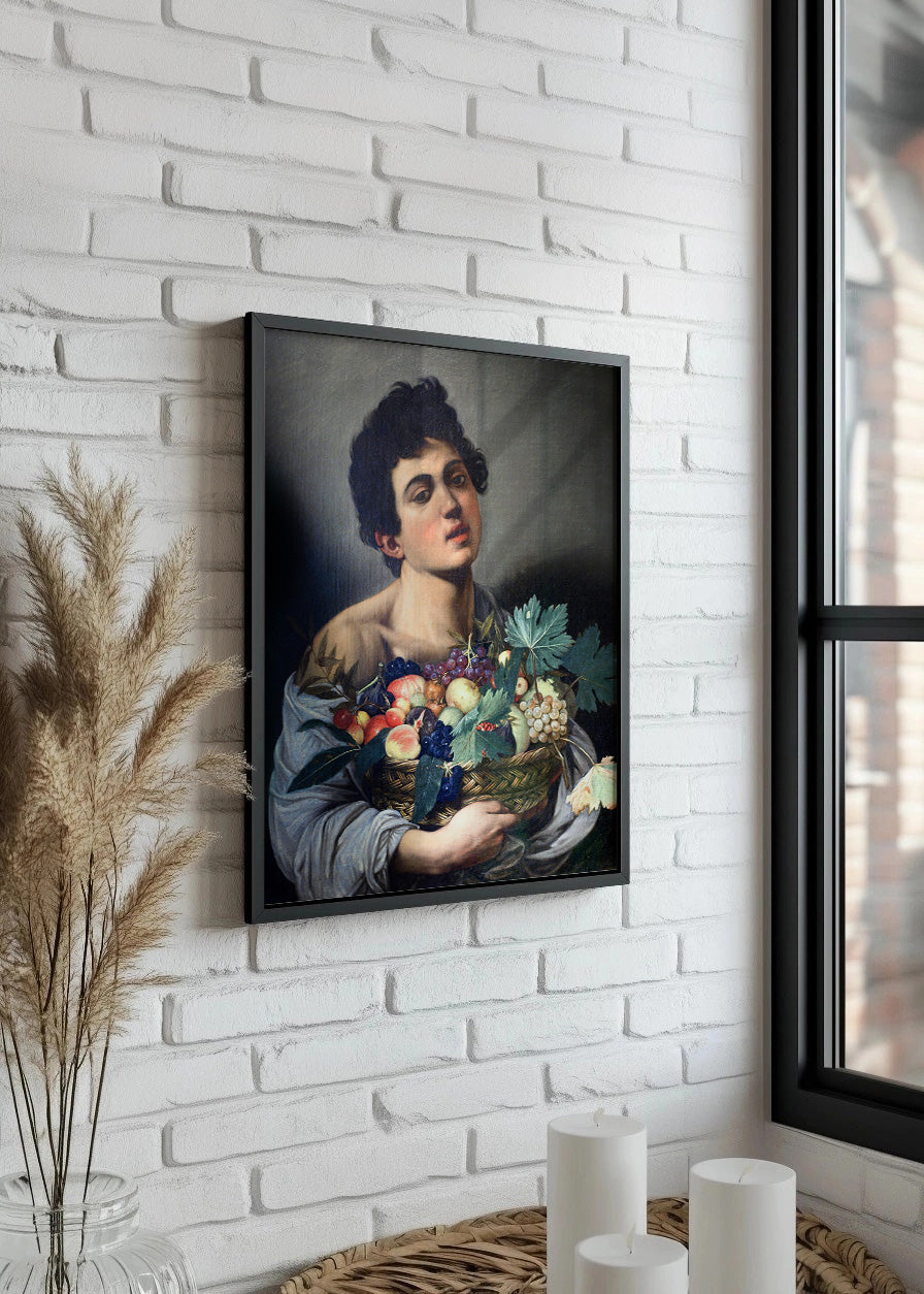 Cuadro El joven con la cesta de frutas (Caravaggio)