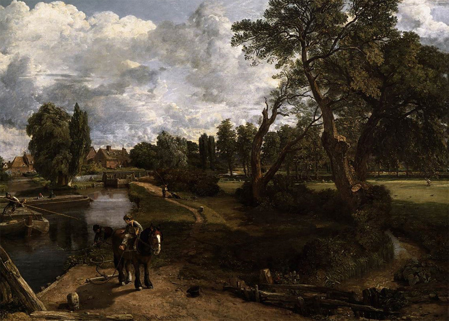 Cuadro El molino de Flatford (John Constable)