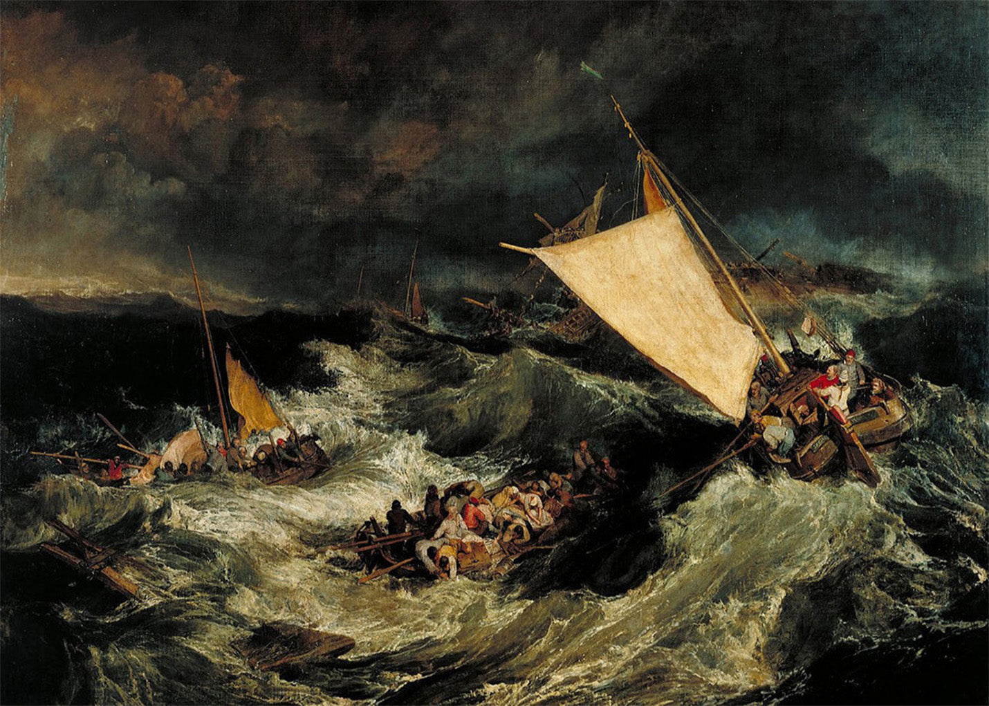 Cuadro El naufragio (Turner)