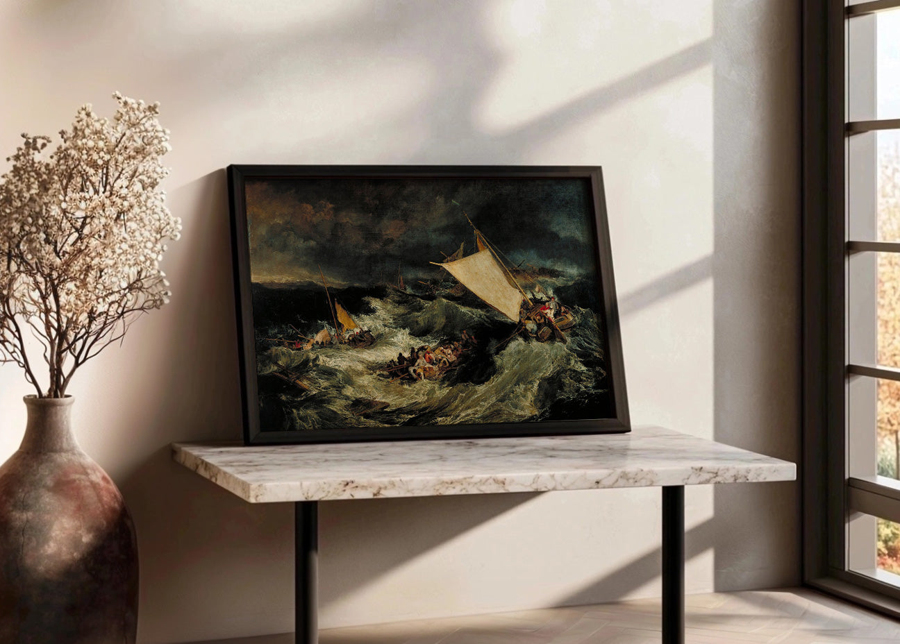 Cuadro El naufragio (Turner)
