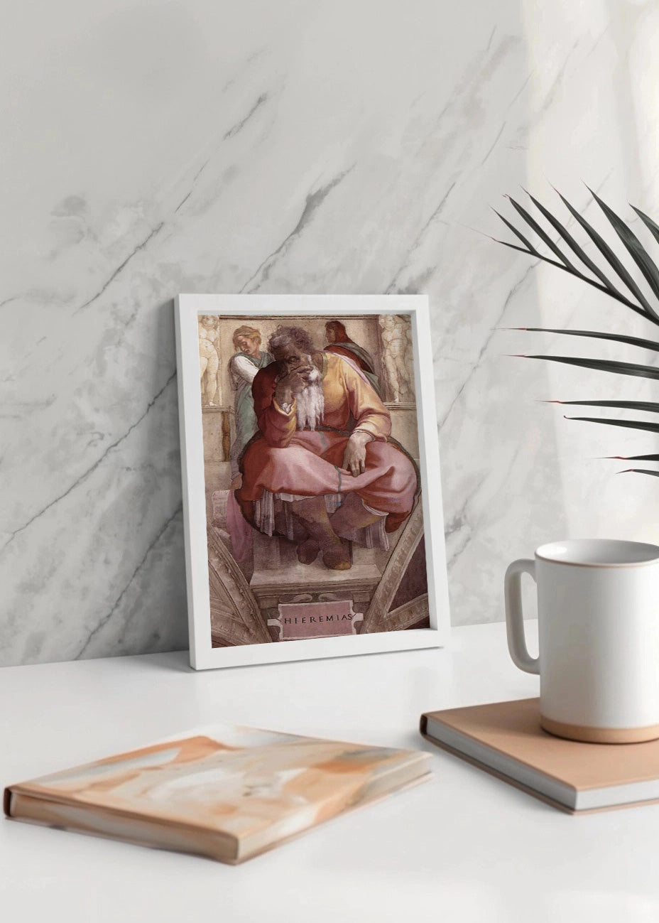 Cuadro El profeta Jeremías (Miguel Ángel - Michelangelo)