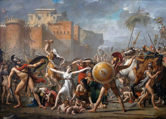 Cuadro El rapto de las sabinas (Jacques-Louise David)