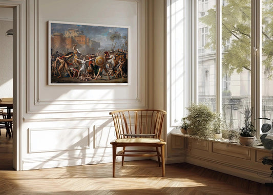 Cuadro El rapto de las sabinas (Jacques-Louise David)