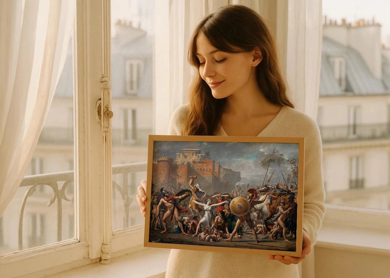 Cuadro El rapto de las sabinas (Jacques-Louise David)