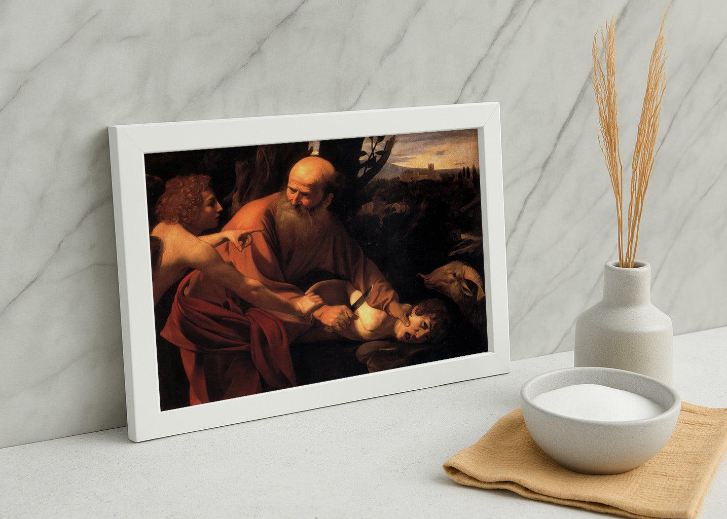 Cuadro El sacrificio de Isaac (Caravaggio)