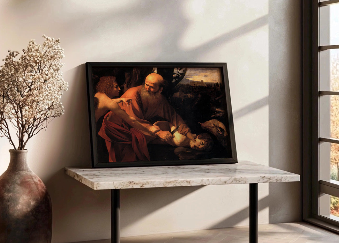 Cuadro El sacrificio de Isaac (Caravaggio)
