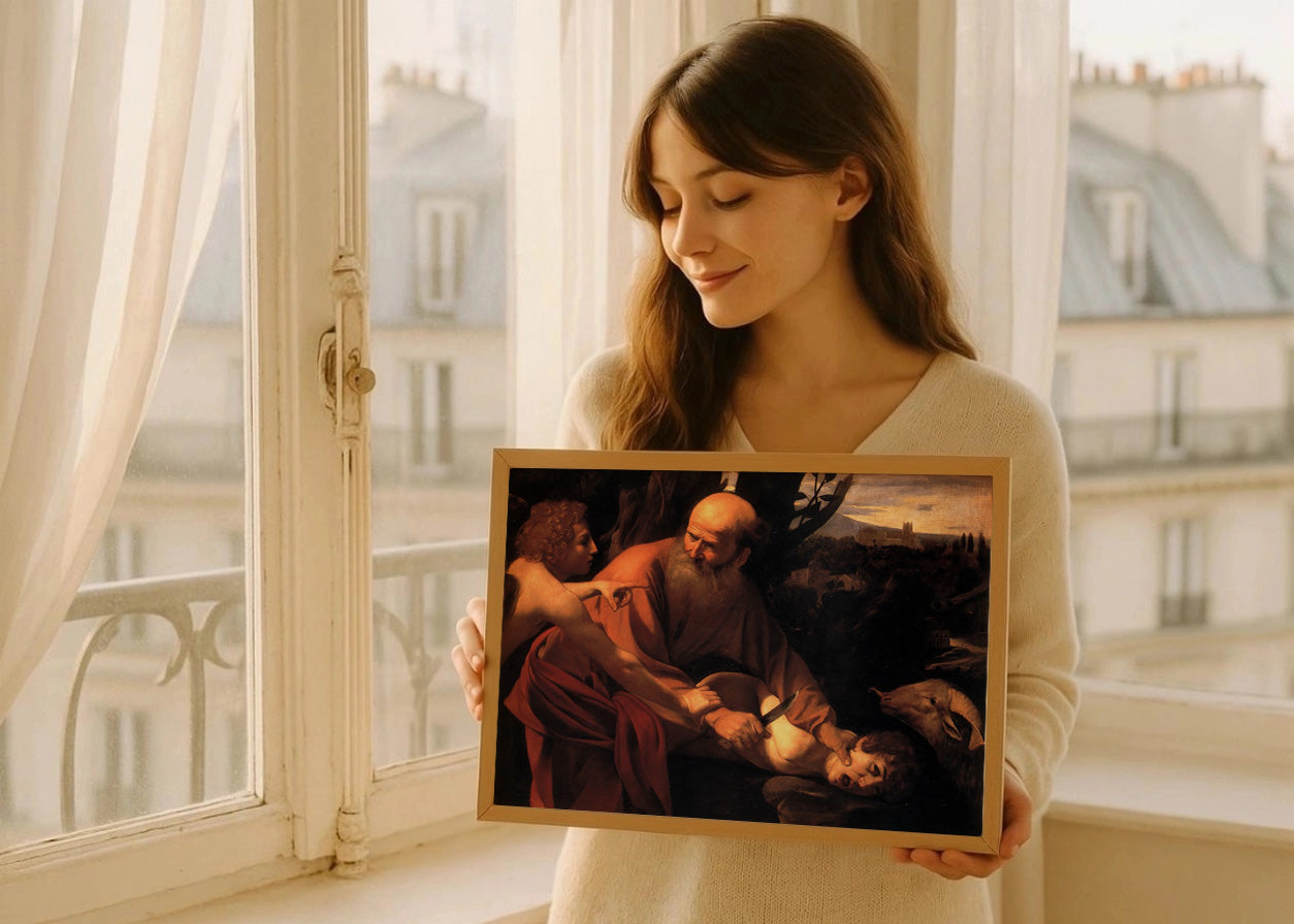 Cuadro El sacrificio de Isaac (Caravaggio)