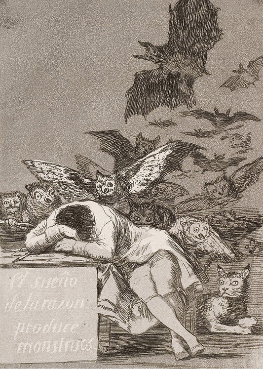 Cuadro El sueño de la razón produce monstruos (Francisco de Goya)