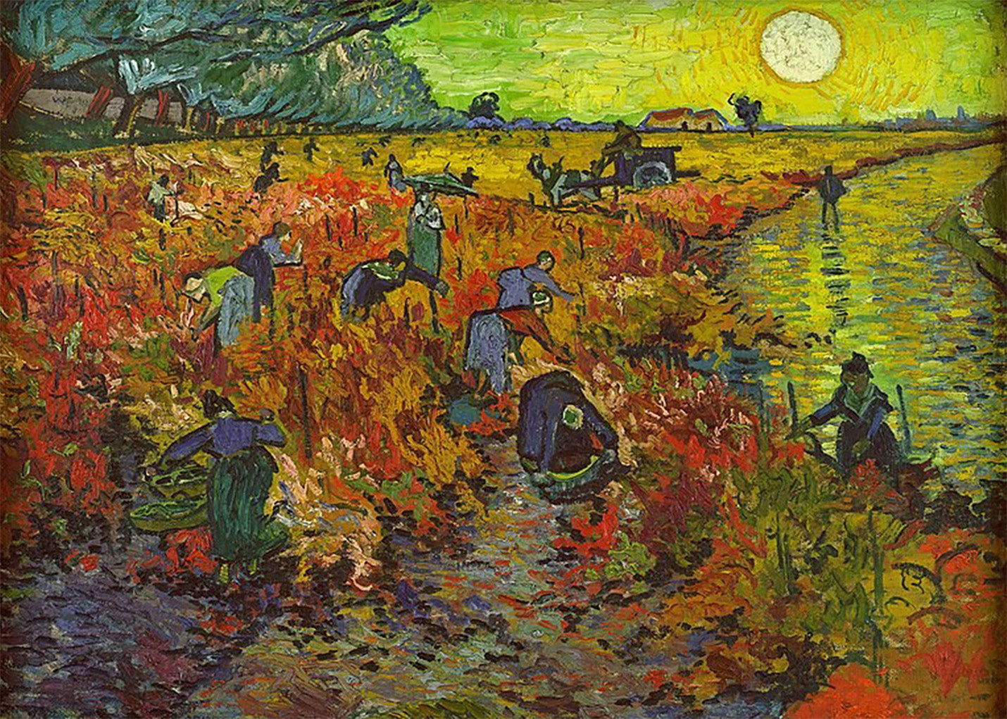 Cuadro El viñedo rojo (Van Gogh)