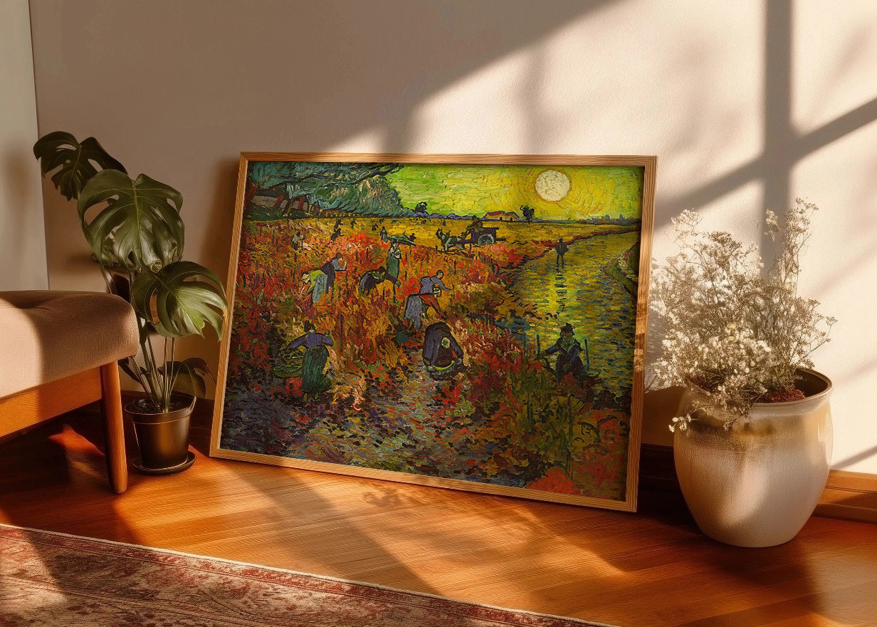 Cuadro El viñedo rojo (Van Gogh)