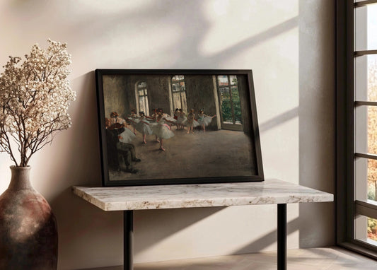 Cuadro Ensayo de ballet (Edgar Degas)