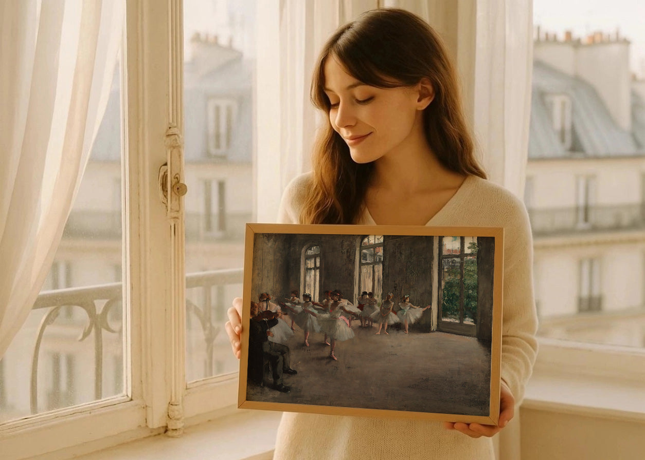 Cuadro Ensayo de ballet (Edgar Degas)