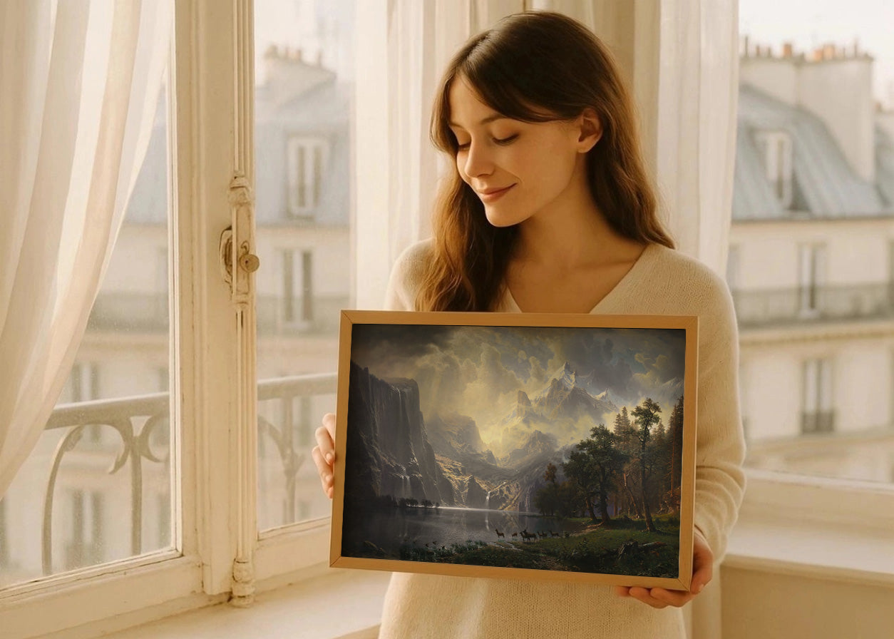 Cuadro Entre las montañas de Sierra Nevada de California (Albert Bierstadt)