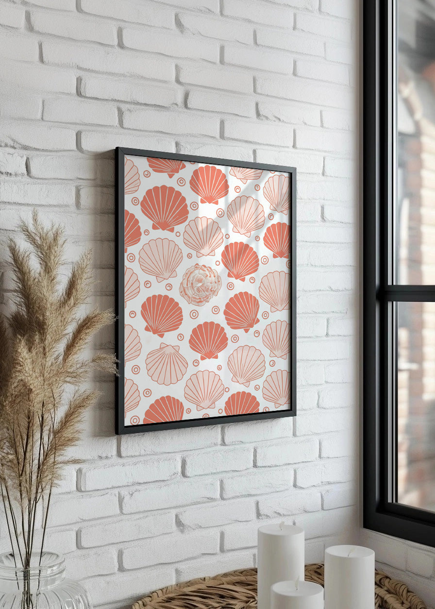 Cuadro Estampado de conchas