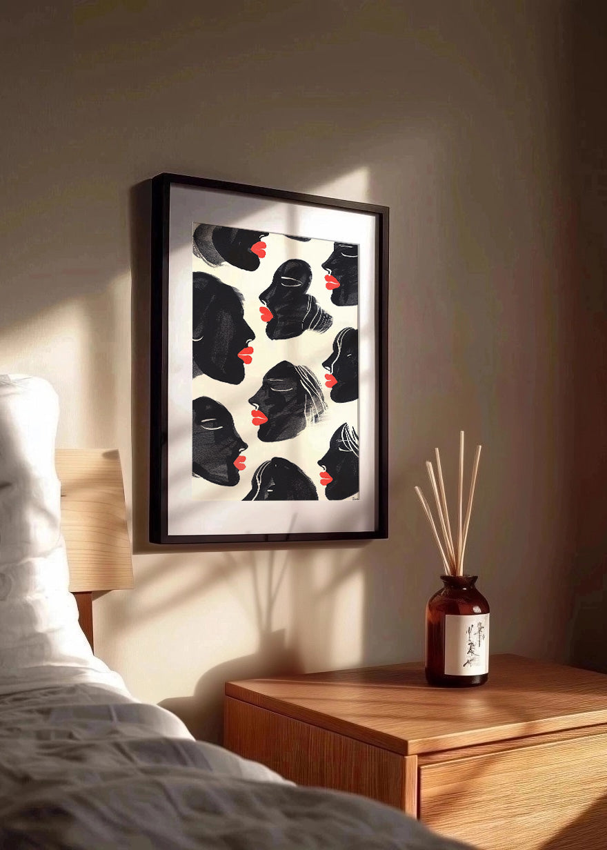 Cuadro Estampado de mujeres negras