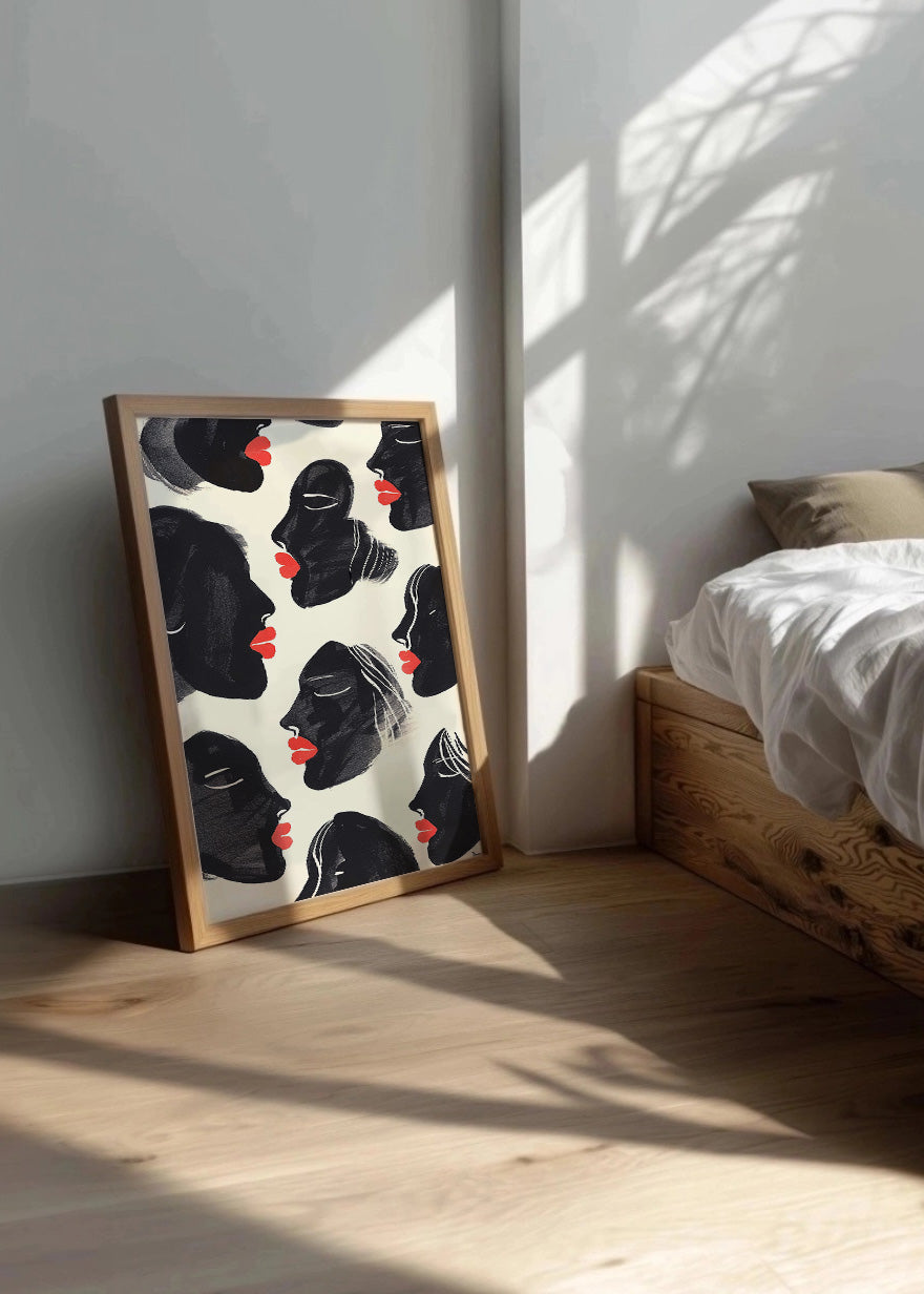 Cuadro Estampado de mujeres negras