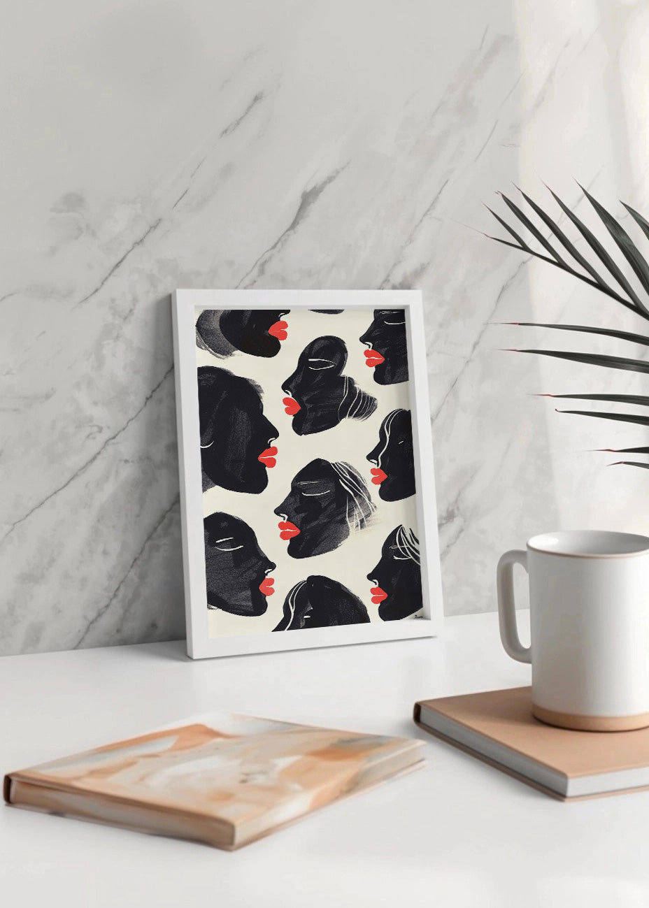 Cuadro Estampado de mujeres negras