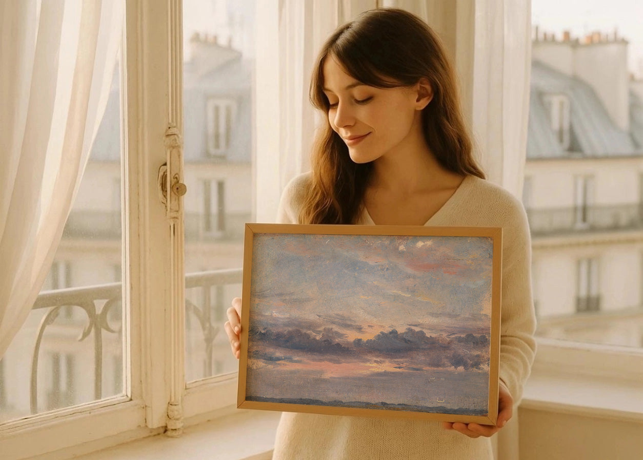 Cuadro Estudio de nubes, atardecer (John Constable)