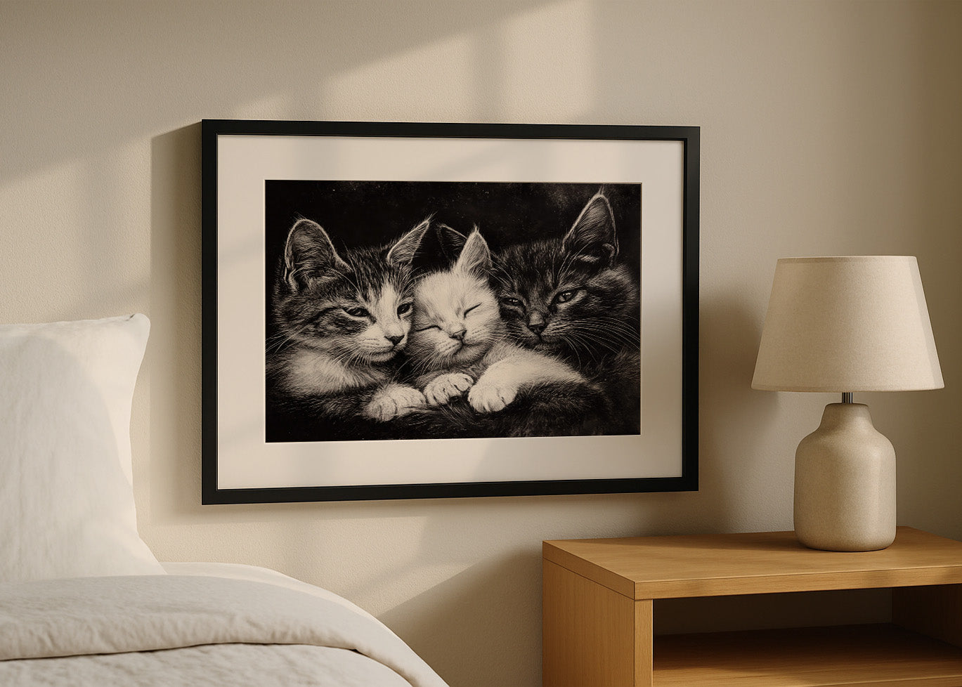 Cuadro Familia de gatitos