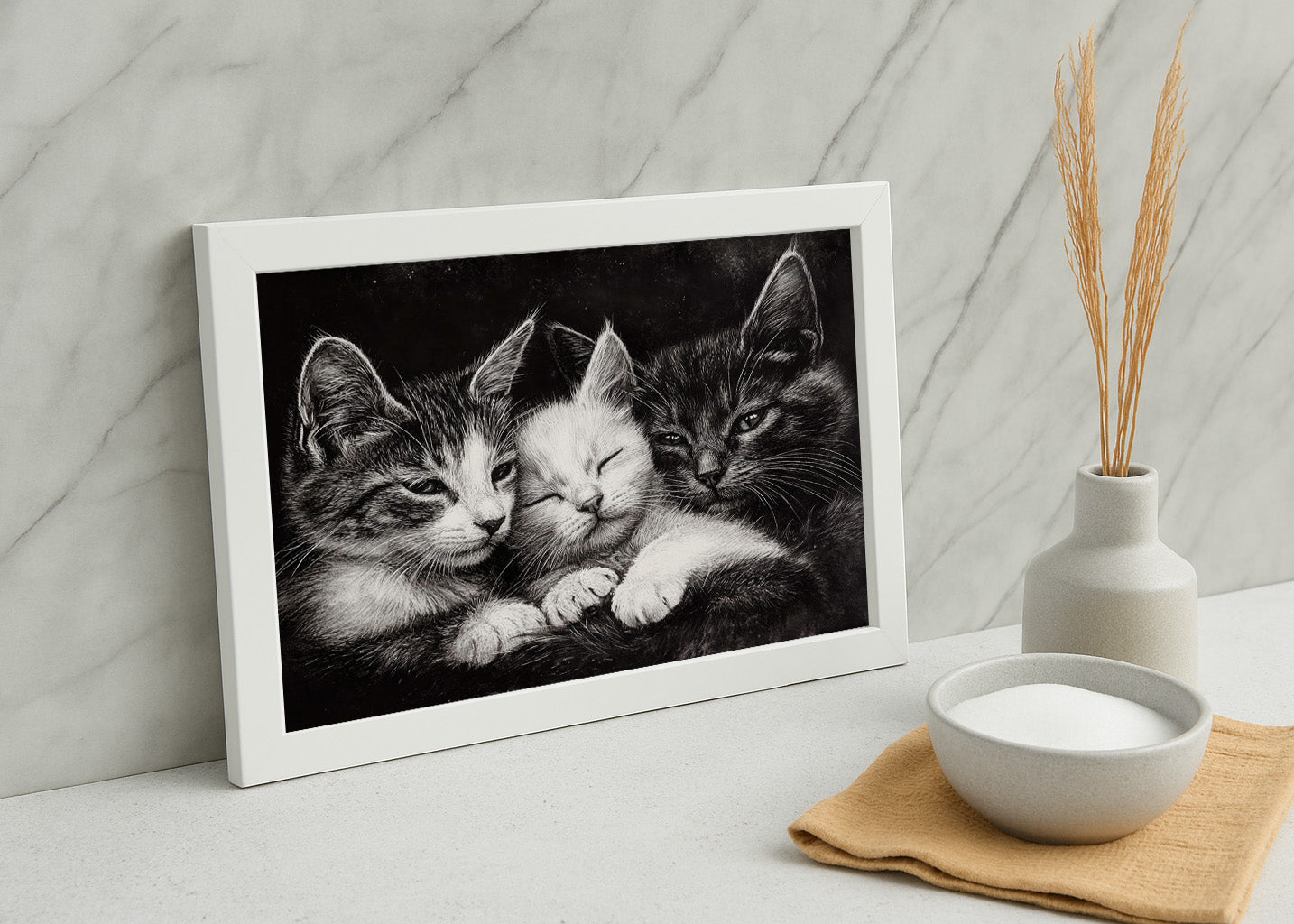 Cuadro Familia de gatitos