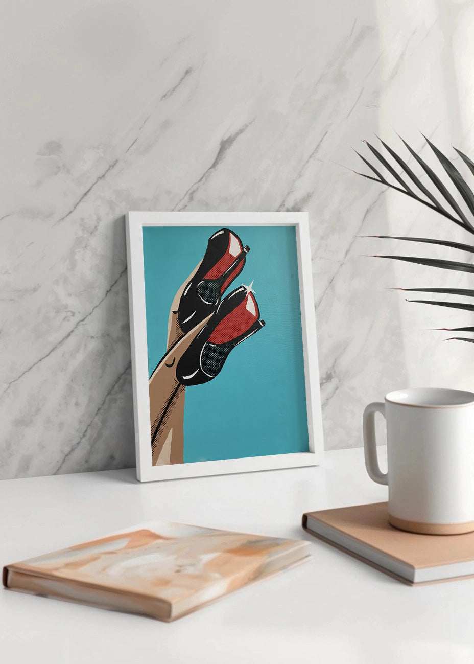 Cuadro Femme fatale tacones